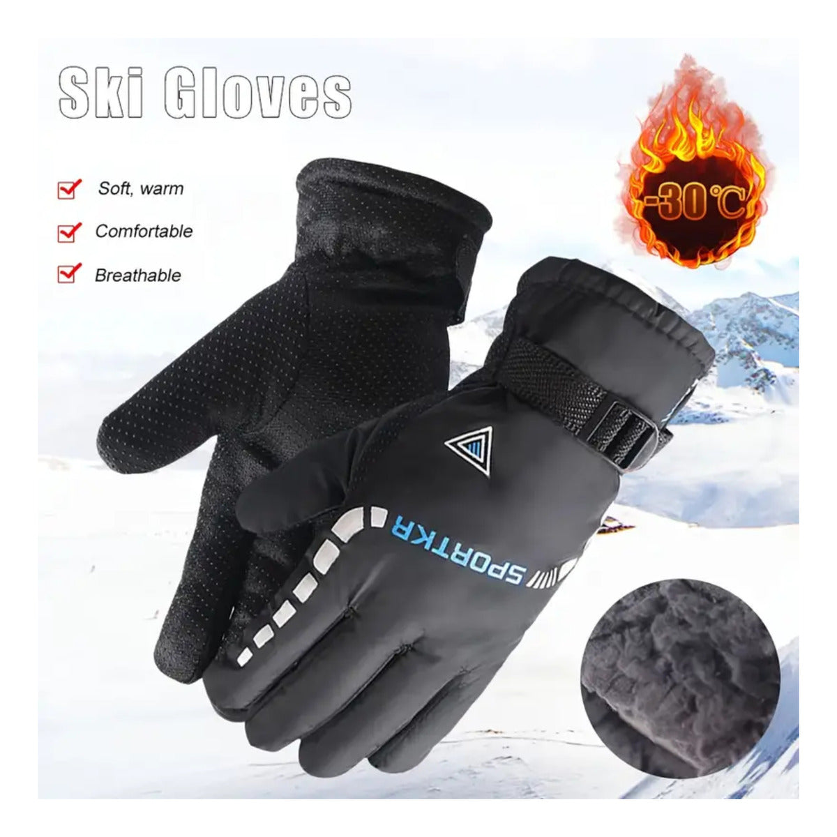 Guantes Térmicos Caña Larga Moto Invierno