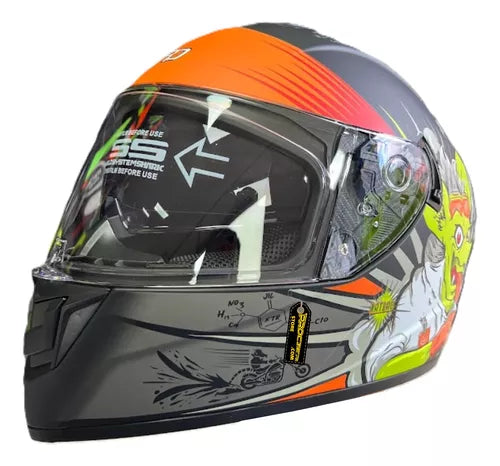 Casco Xecuro Certificado Doble Visor Transparente - Velocity Savage