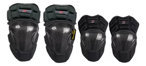 Rodilleras Y Coderas De Carbono Para Motocross Moto - Velocity Savage