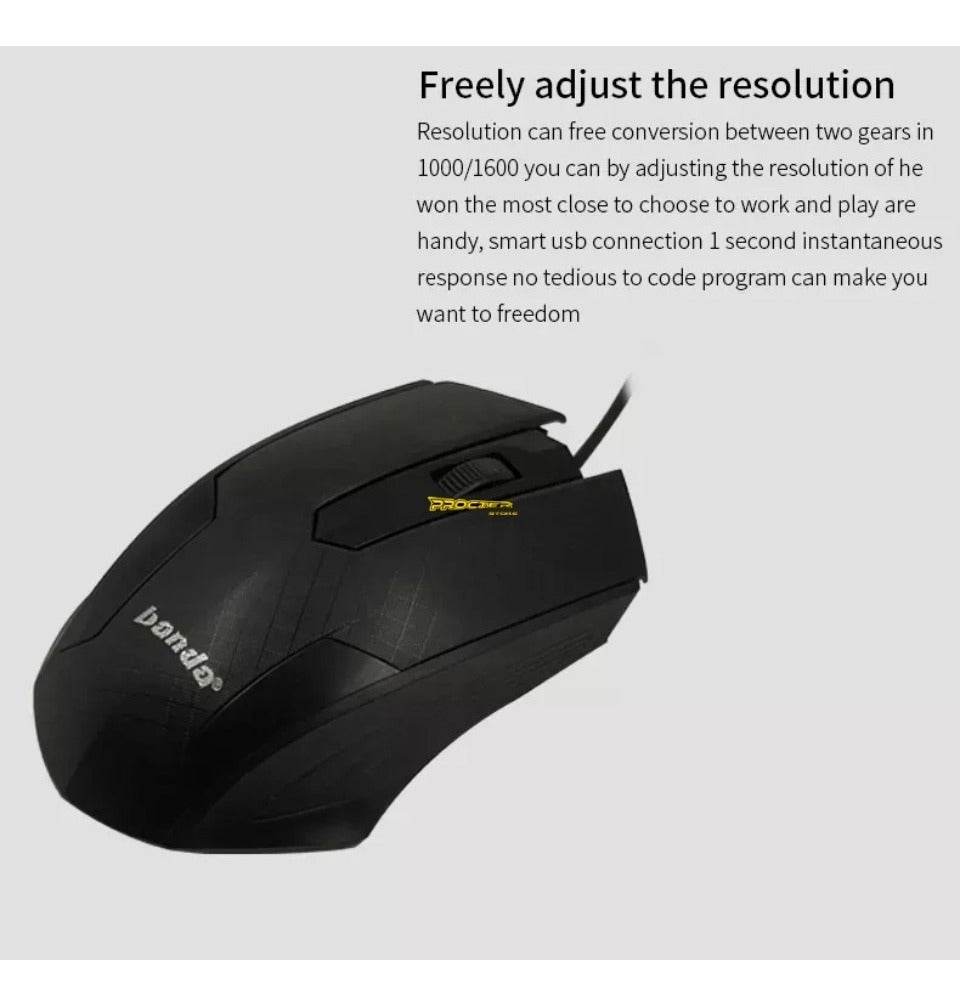 Mouse Banda Mw600 Alámbrico Color Negro