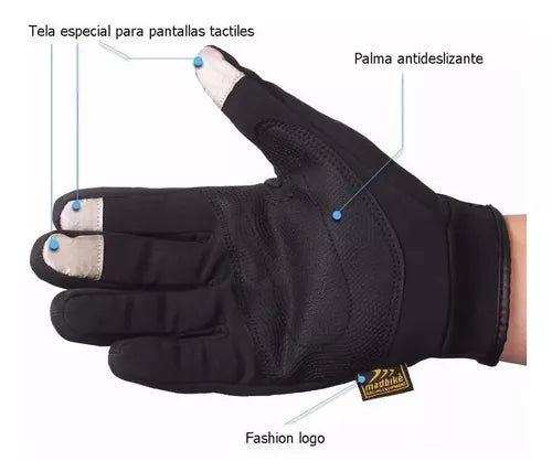 Guantes City Táctiles Térmicos con Reflectivo - Velocity Savage