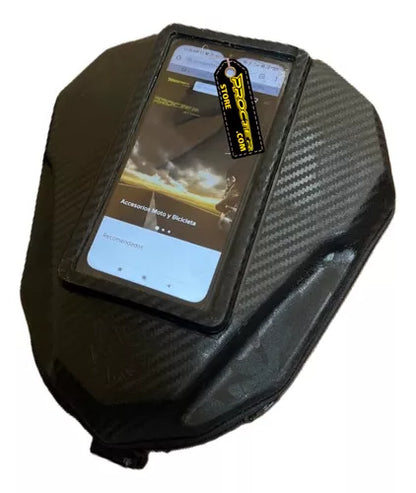 Tank Bag Rígido Para Moto Con Portacelular