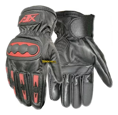 Guantes 100% Cuero Para Moto Tactil Con Limpiavisor - Velocity Savage