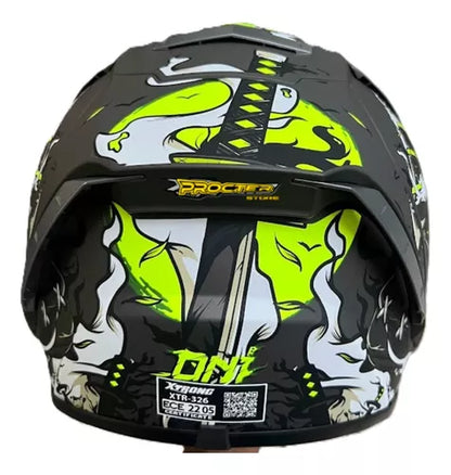 Casco Xtrong 326 Sh Con Aleron Tipo Pista - Velocity Savage