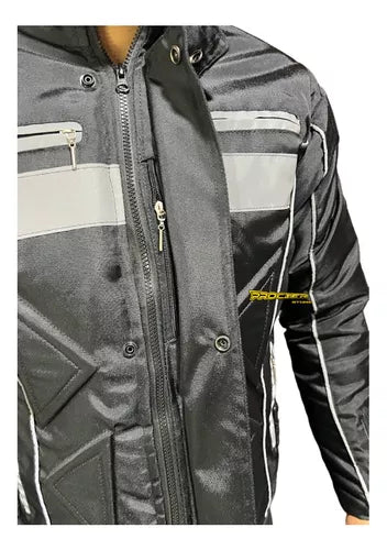 Chaqueta Para Motociclistas Talla Grande 2xl Reflectiva - Velocity Savage