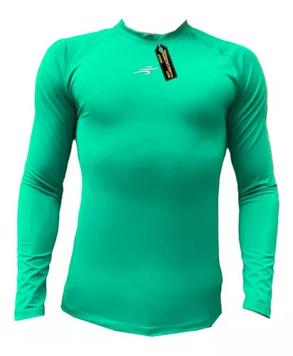 Buzo Deportivo Camiseta Larga Slim Fit Gym Lycra Fria Uv