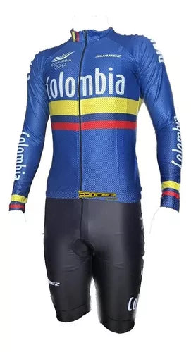 Uniforme De Ciclismo Conjunto Tirantes Badana Manga Larga - Velocity Savage