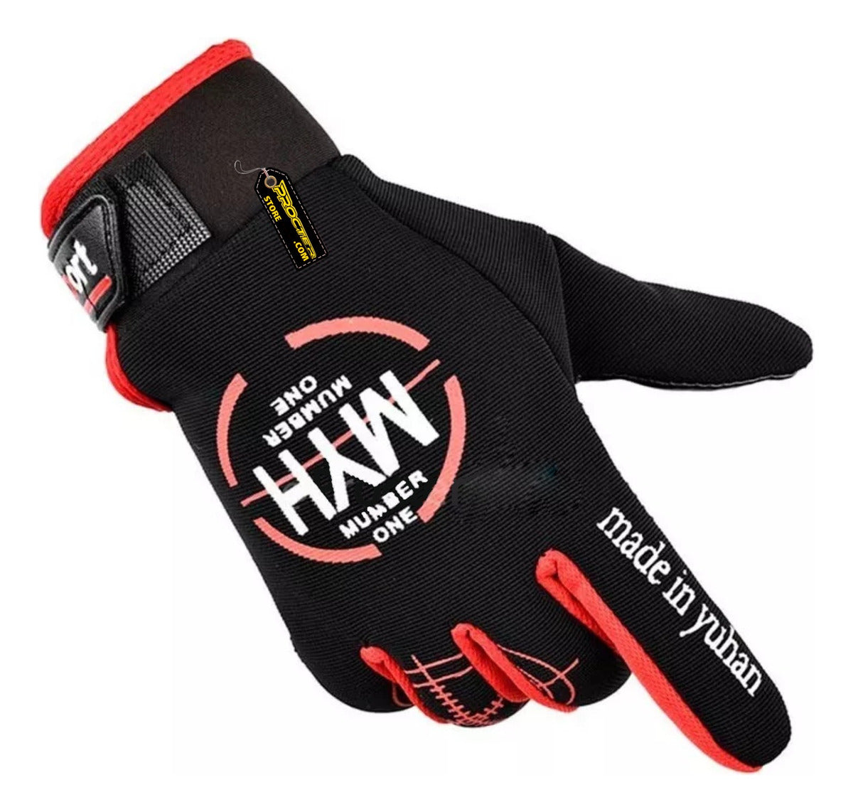 Guantes Táctiles Con Palma Antideslizante Rojo