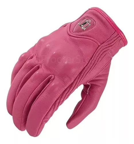 Guantes Para Dama Pursuit En Cuero Moto Protección - Velocity Savage