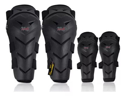 Rodilleras + Coderas Articuladas Para Deportes Extremos Moto - Velocity Savage