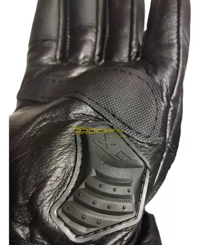 Guantes 100% Cuero Para Moto Tactil Con Limpiavisor - Velocity Savage