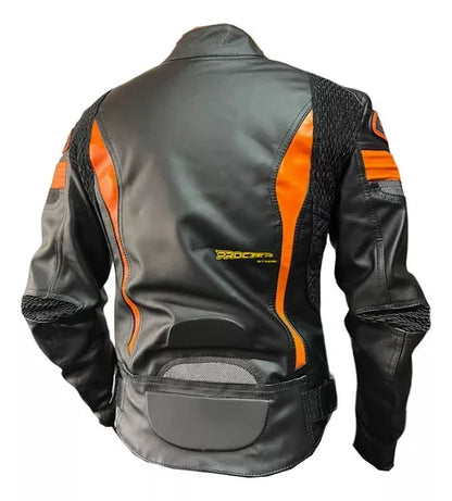 Chaqueta De Protecciones Removibles Cuero Tex - Velocity Savage