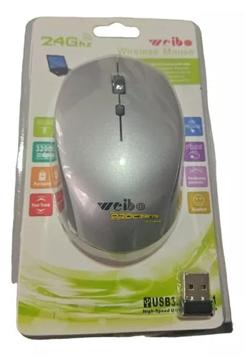 Mouse Inalambrico Usb Raton Weibo Alta Precisión Oficina - Velocity Savage