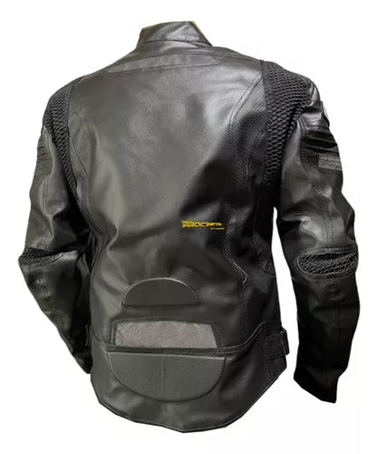 Chaqueta De Protecciones Removibles Cuero Tex - Velocity Savage