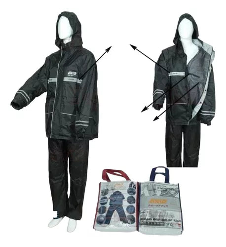 Conjunto Impermeable Sudadera Moto Chaqueta Pantalón Estuche - Velocity Savage