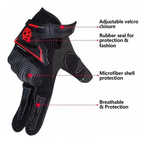 Guantes Protección Scoyco Mc29 - Velocity Savage