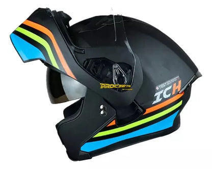 Cascos Abatibles Certificado Doble Visor Marca Ich 3120 - Velocity Savage