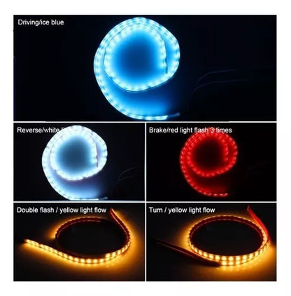 Cinta Luz Led Baúl Stop Reversa Direccionales 4 Colores Pro - Velocity Savage