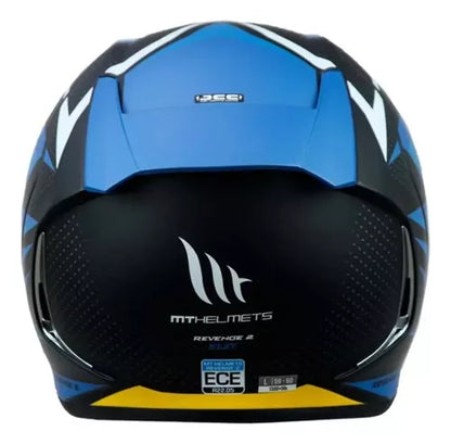 Casco Moto Mt Revenge 2 Certificado Negro Mate - Brillante - Velocity Savage