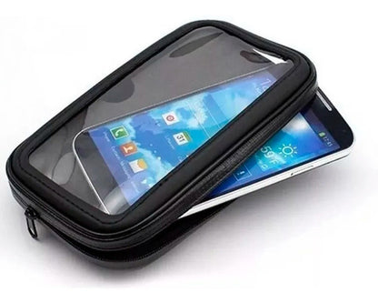 Soporte Porta Celular Moto Bolso Impermeable Estuche Bici