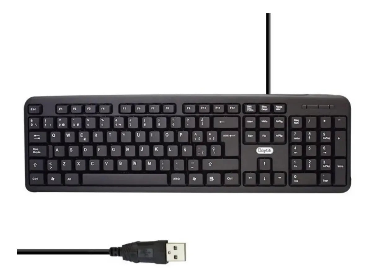Teclado Alambrico Fc-530 Usb Español Qwerty Resistente Agua