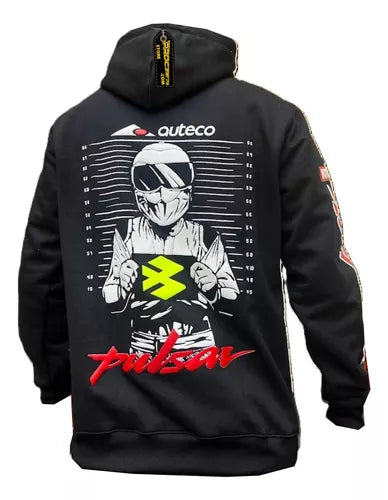 Buzo Hoodie Motero Buzo Con Capota Ktm Pulsar Honda - Velocity Savage