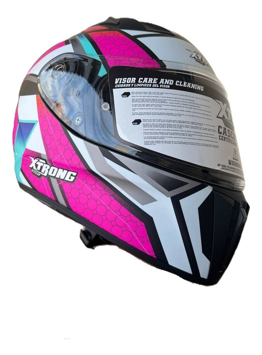 Casco Integral Xtrong 360 Rosado Stream