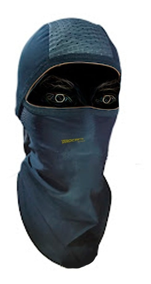 Balaclava Licra Fría Multifuncional Deportes Proteccion Uv Negro Gris