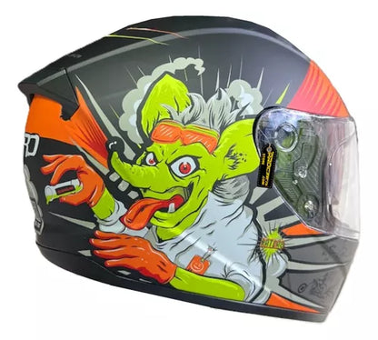 Casco Xecuro Certificado Doble Visor Transparente - Velocity Savage