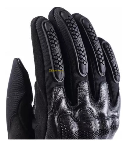 Guantes Para Moto Protección Cuero Y Microfibra Masontex - Velocity Savage