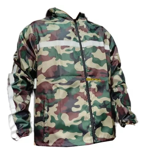 Chaqueta Camuflada Rompevientos Moto Bicicleta Reflectiva - Velocity Savage