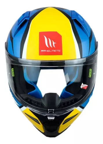 Casco Moto Mt Revenge 2 Certificado Negro Mate - Brillante - Velocity Savage