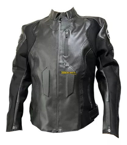 Chaqueta De Protecciones Removibles Cuero Tex Moto - Velocity Savage