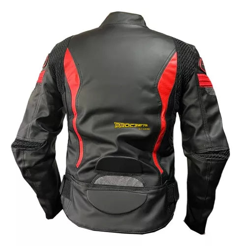 Chaqueta De Protecciones Removibles Cuero Tex - Velocity Savage