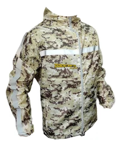 Chaqueta Camuflada Rompevientos Moto Bicicleta Reflectiva - Velocity Savage