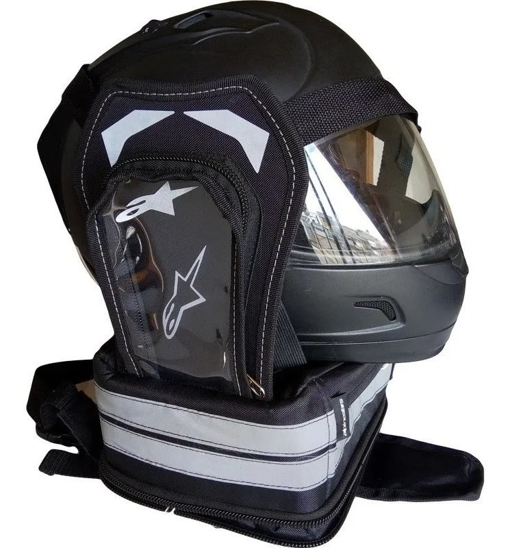 Maleta Tank Bag Moto Porta Celular Casco Expandible Tail Bag