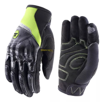 Guantes Para Moto Protección Cuero Y Microfibra Masontex - Velocity Savage