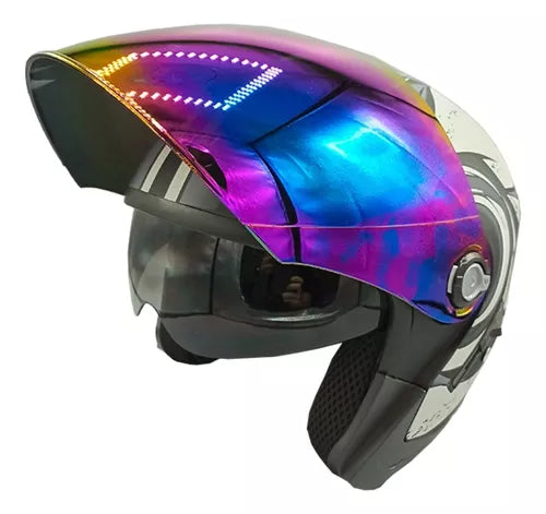 Casco Abierto Tipo Jet Con Gafas Visor Humo - Velocity Savage