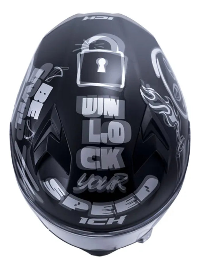 Casco Ich Integral 503 Sp Certificado Negro Mate