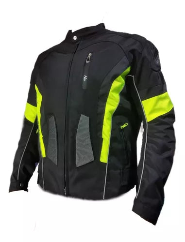 Chaqueta Protecciones Y Reflectiva Lona Cuerotex Moto Envío - Velocity Savage