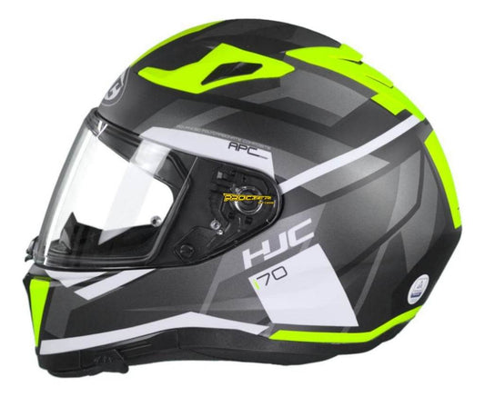 Casco Hjc Integral I70 Elim Certificado Pinlock Negro Amarillo Watu
