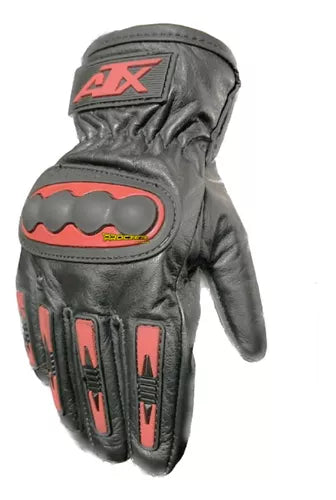 Guantes 100% Cuero Para Moto Tactil Con Limpiavisor - Velocity Savage