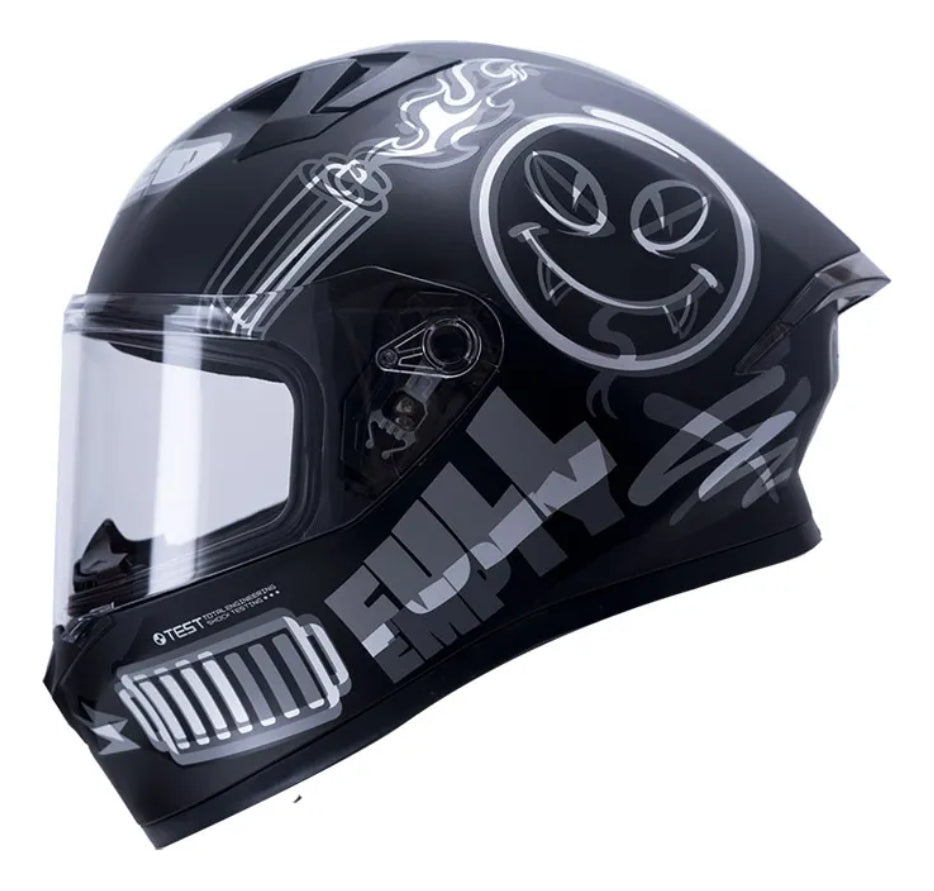 Casco Ich Integral 503 Sp Certificado Negro Mate Gris