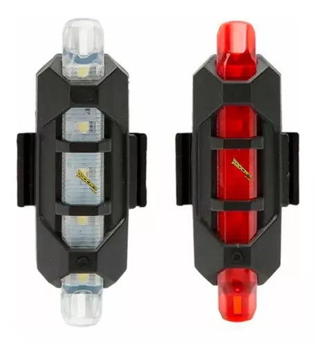 Luz Led Recargable Usb Bicicleta Delantera O Trasera - Velocity Savage