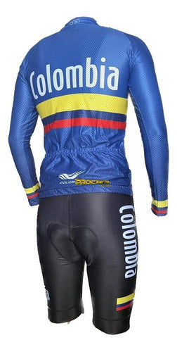 Uniforme De Ciclismo Conjunto Tirantes Badana Manga Larga