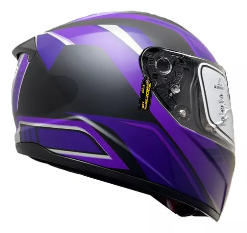 Casco Xecuro Certificado Doble Visor Transparente - Velocity Savage