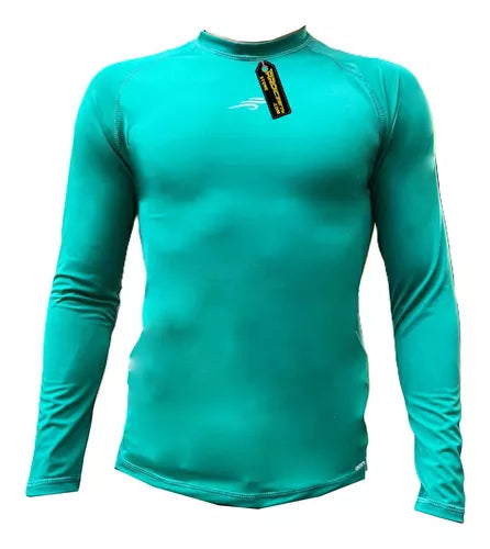 Buzo Deportivo Camiseta Larga Slim Fit Gym Lycra Fria Uv