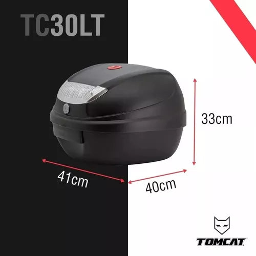 Baúl Tomcat 30lt Trasero - Soporte Incluido - Velocity Savage