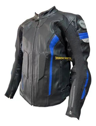 Chaqueta De Protecciones Removibles Cuero Tex Moto - Velocity Savage