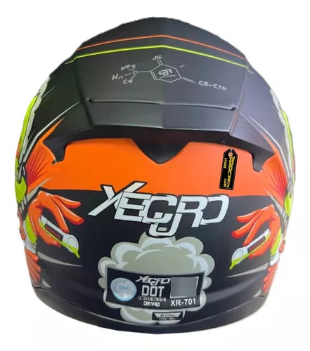 Casco Xecuro Certificado Doble Visor Transparente - Velocity Savage